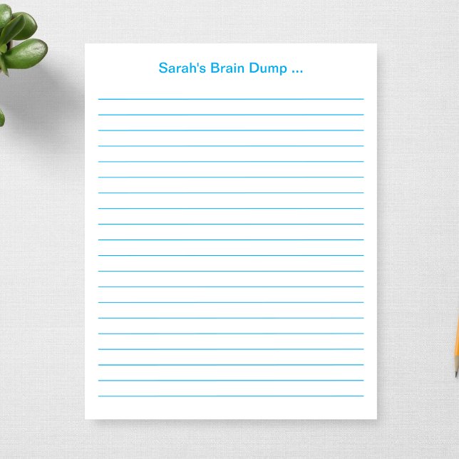 Custom 11 x 8.5 Lined Teacher Gift Personalised Notepad (Creator Uploaded)
