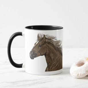 Custom 11oz Horse Mug Changeable Message By Zazz_i