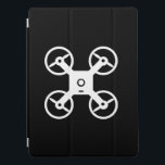 Custom 12.9 inch Ipad pro cover drone logo<br><div class="desc">Custom 12.9 inch Ipad pro cover drone logo. Tablet accessories for drone pilot or aerial photographer. Add your own name or quote. Birthday gift ideas for husband,  dad,  boyfriend,  son etc.</div>