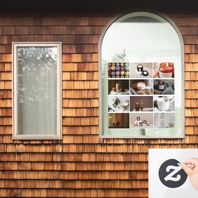  Custom 12 Business Photo Collage Cosmetics Candle (Home Window)