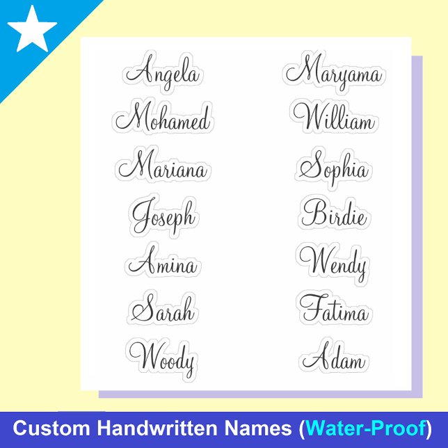 Custom 14 First Names | Best Calligraphy Stickers  (Creator Uploaded)