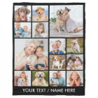 Custom 14 Photo Collage Personalized Black