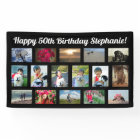 Custom 16 Photo Collage Birthday Party