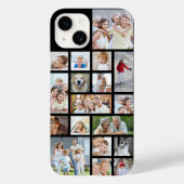 Custom 18 Photo Collage Your Color Case-Mate iPhone Case (Back)