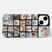 Custom 18 Photo Collage Your Color Case-Mate iPhone Case (Back (Horizontal))