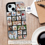 Custom 18 Photo Collage Your Colour iPhone 15 Case<br><div class="desc">Carry 18 of your favourite pictures on this custom background colour cell phone case with a photo collage different shapes and sizes to accommodate a variety of pictures. The sample is shown on the iPhone 14--other models are available on the ordering page. ASSISTANCE: For help with design modification or personalisation,...</div>