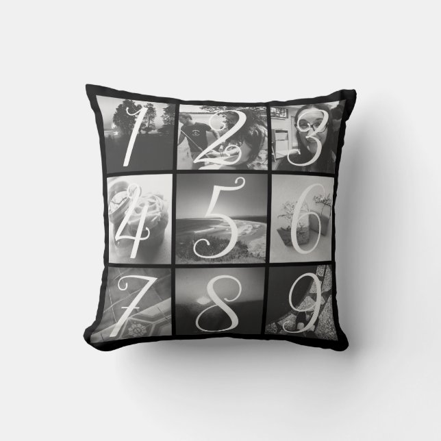 Custom 18 Photo Create Your Own Cushion (Front)