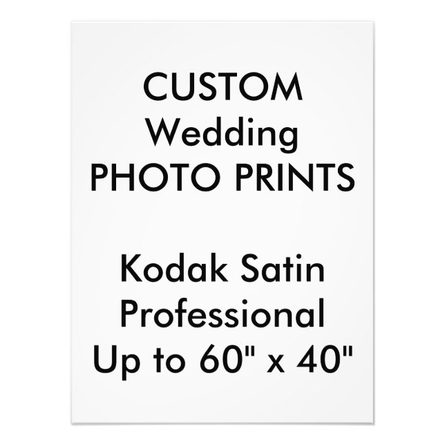 Custom 18" x 24" Professional Photo Prints (Front)