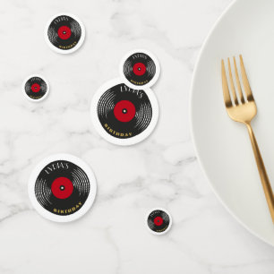 Custom 1920s Gatsby Vinyl Record Theme Confetti