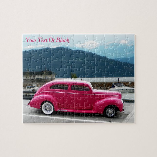 Custom 1940 Famous American Make Sedan Jigsaw Puzzle (Horizontal)