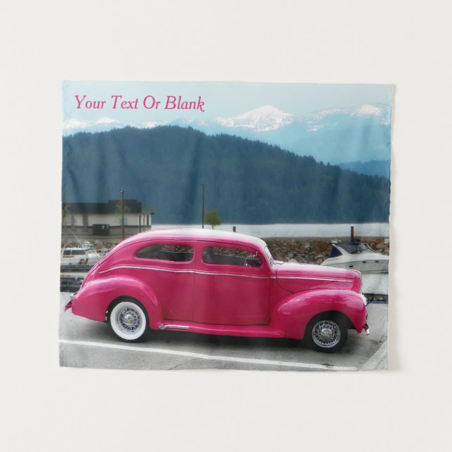 Custom 1940 Famous American Make Sedan Tapestry (Front (Horizontal))