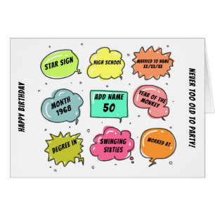 Custom 1968 yr born - THIS IS YOUR Life - Add BIO