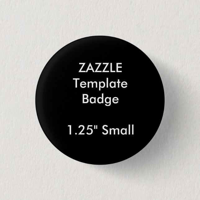 Custom 1.25" Small Round Badge Blank Template (Front)