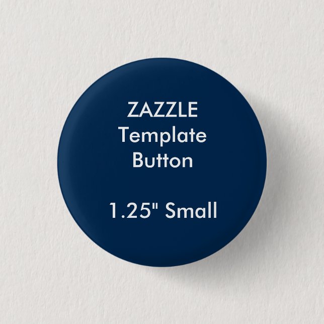 Custom 1.25" Small Round Button Blank Template (Front)