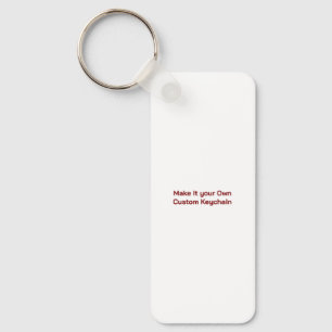 Custom 1.25" x 3" key ring