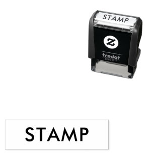 Custom 1.4" x 0.4" self-inking stamp