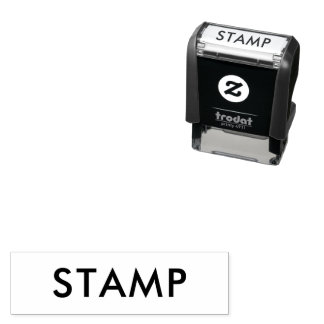Custom 1.4" x 0.4" self-inking stamp