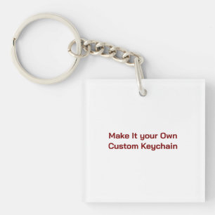 Custom 1.875" x 1.875" key ring