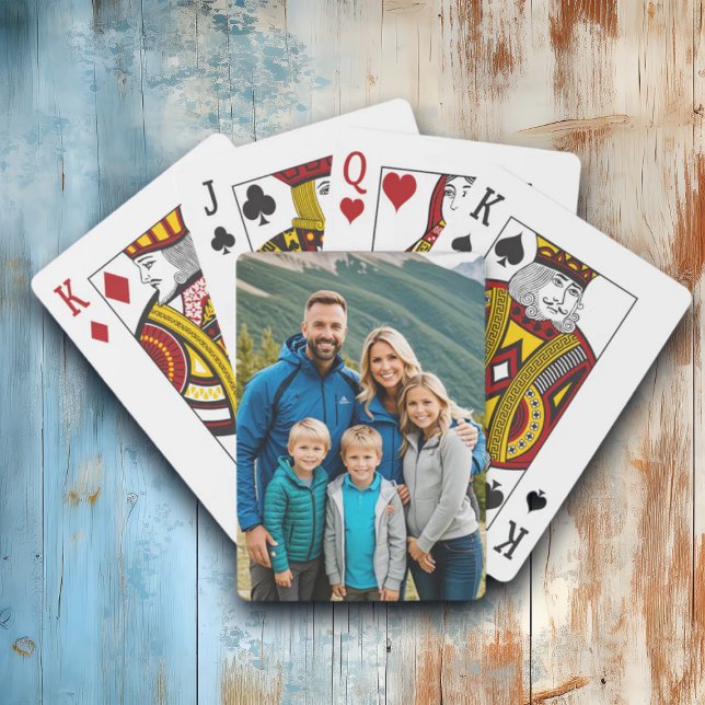 Custom 1 Photo Family Playing Cards (Creator Uploaded)