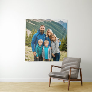 Custom 1 Photo Family Tapestry