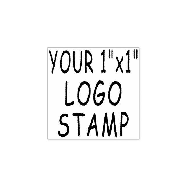 Custom 1" x 1" Logo Stamper Rubber Stamp (Imprint)