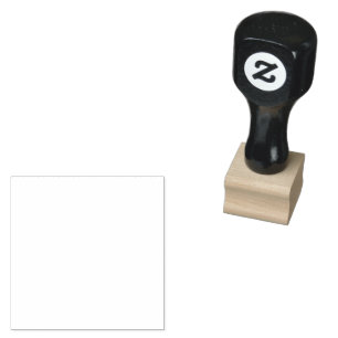 Custom 1" x 1" Rubber Stamp, Ink Pad Colour = None Stamp