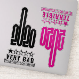 Custom 2020 Middle Finger Review Pink Black 4 Pack