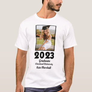 Custom 2023 Graduate Photo and Name T-Shirt