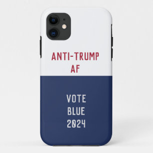 Custom 2024 Election Anti Trump AF Pro Democracy  Case-Mate iPhone Case