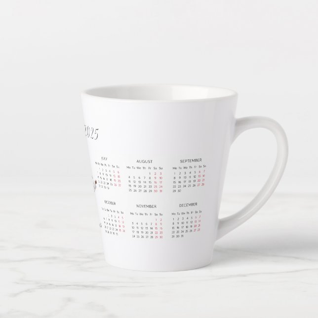 Custom 2025 Calendar Coffee Mug (Right)