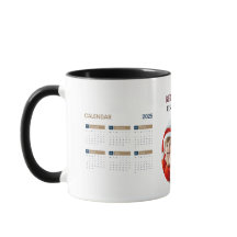 Custom 2025 Calendar Coffee Mug