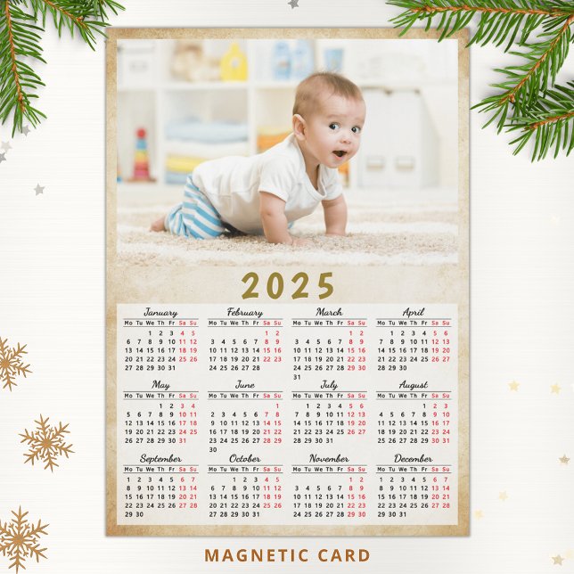 Custom 2025 Calendar Fridge Magnet Photo (Creator Uploaded)