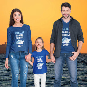 Custom 2026 Family Cruise Matching Group Design T-Shirt