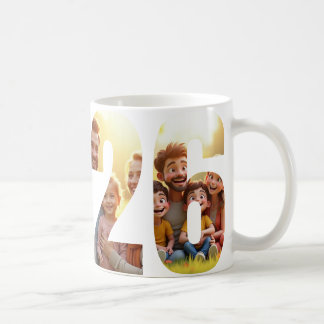 Custom 2026 Family Photo Mug 