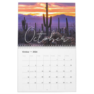  Custom 2026 Sunset Calendar California & Arizona