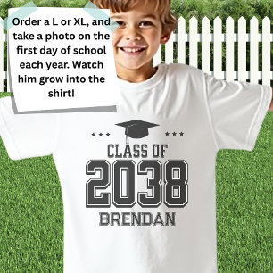 Custom 2038 Back-to-School Handprint Keepsake T-Shirt