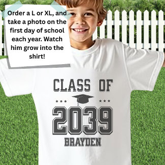 Custom 2039 Back-to-School Handprint Keepsake  T-Shirt
