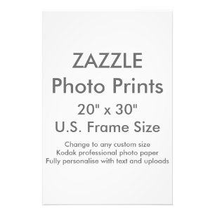 Custom 20" x 30" Photo Print US Frame Size
