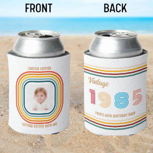 Custom 20th 30th 40th 50th 60th 70 Birthday Squad Can Cooler
