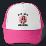 Custom 20th 30th 40th 50th 60th 70 Birthday Squad Trucker Hat<br><div class="desc">Custom Turning 20th 30th 40th Birthday Crew Squad Trucker Hat</div>