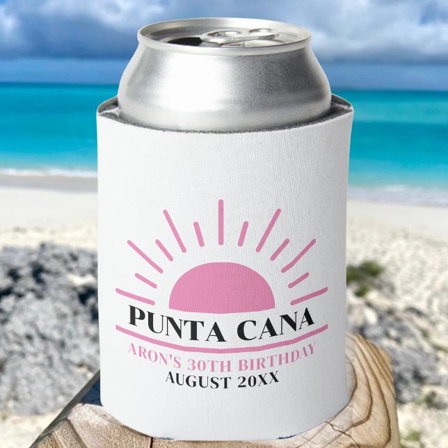 Custom 20th 30th 40th Birthday Squad Trip Cruise Can Cooler (Creator Uploaded)