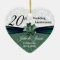 Custom - 20th Emerald Damask Wedding Anniversary