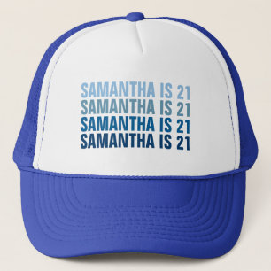 Custom 21st 30th 40th 50th 60th Birthday Squad Trucker Hat