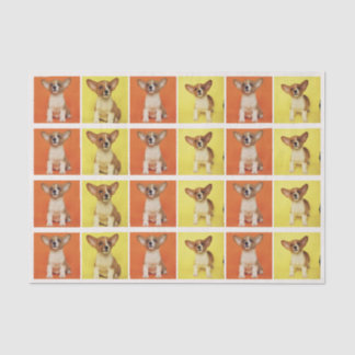 Custom 24 Photo Collage Your Pet Dog Picture On Tissue Paper