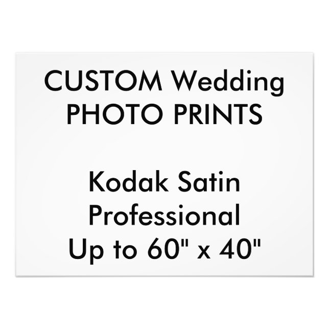 Custom 24" x 18" Professional Photo Prints (Front)