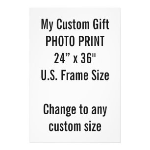 Custom 24" x 36" Photo Print US Frame Size