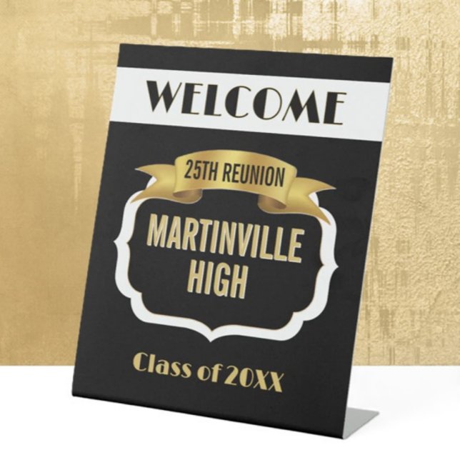 Custom 25th Reunion Pedestal Sign (Creator Uploaded)