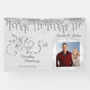 Custom 25th Silver Anniversary Banner