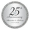 Custom 25th Wedding Anniversary Envelope Seals