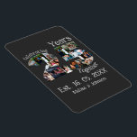 Custom 25th wedding anniversary photo collage magnet<br><div class="desc">Custom 25th wedding anniversary photo collage. Personalise this twenty five years silver jubilee wedding anniversary with your photos and names.</div>
